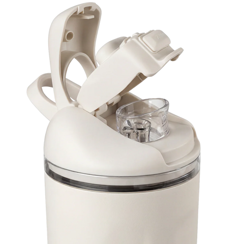 Ease2o 32oz | Compact Water Bottle with Straw & Chug Spout – Linen